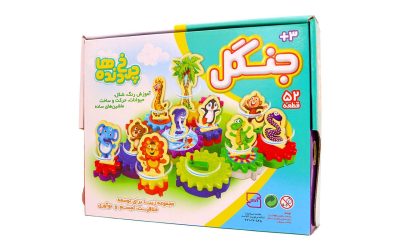 بازی آموزشی فکر آذین مدل (چرخ دندهها: جنگل) 52 قطعه